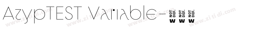 AtypTEST Variable字体转换 AtypTEST Variable字体转换